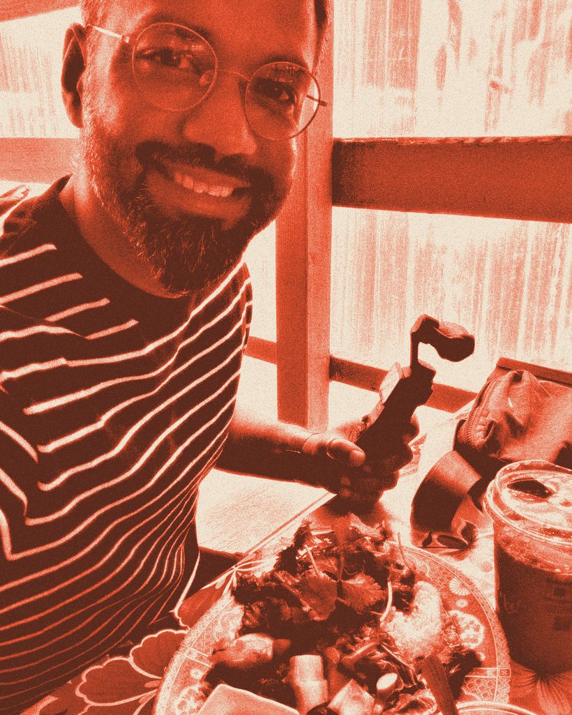 Nong's Khao Man Gai, two-ink print